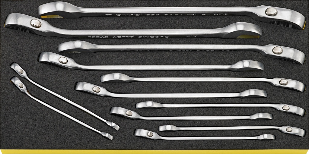 Stahlwille Combination Ratcheting Wrench Set, 12pcs, TCS 17A/12 (96830654)