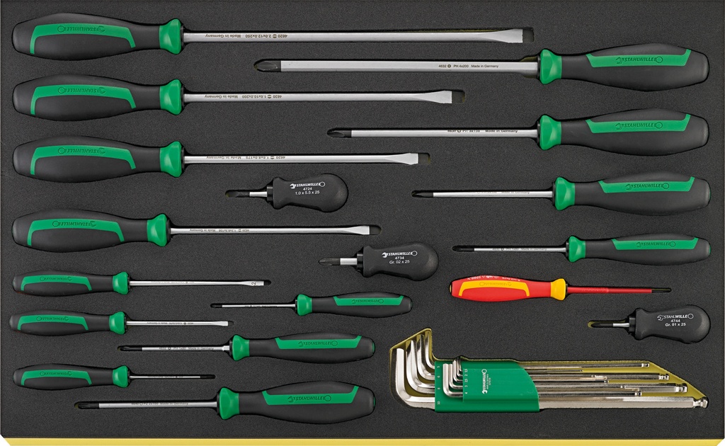 Stahlwille Screwdriver set DRALL+ (TCS 4620/4660 VDE 10767) 27pcs (96831168)