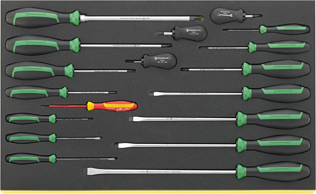 Stahlwille Screwdriver set DRALL+ (TCS 4620/4660 VDE) 18pcs (96831179)