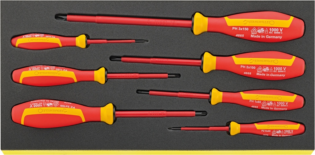 Stahlwille TCS 4665/4670 VDE SCREWDRIVER SET IN TCS INLAY