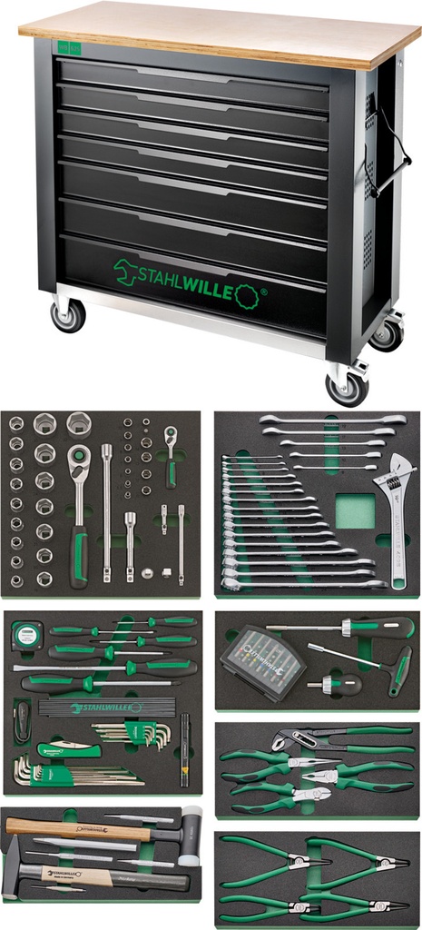 Stahlwille WB 625/161QR TOOL SET IN TOOL-CONTROL TRAY-SYSTEM