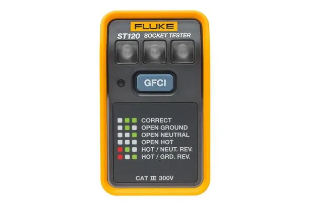 Fluke ST120 GFCI Socket Tester 