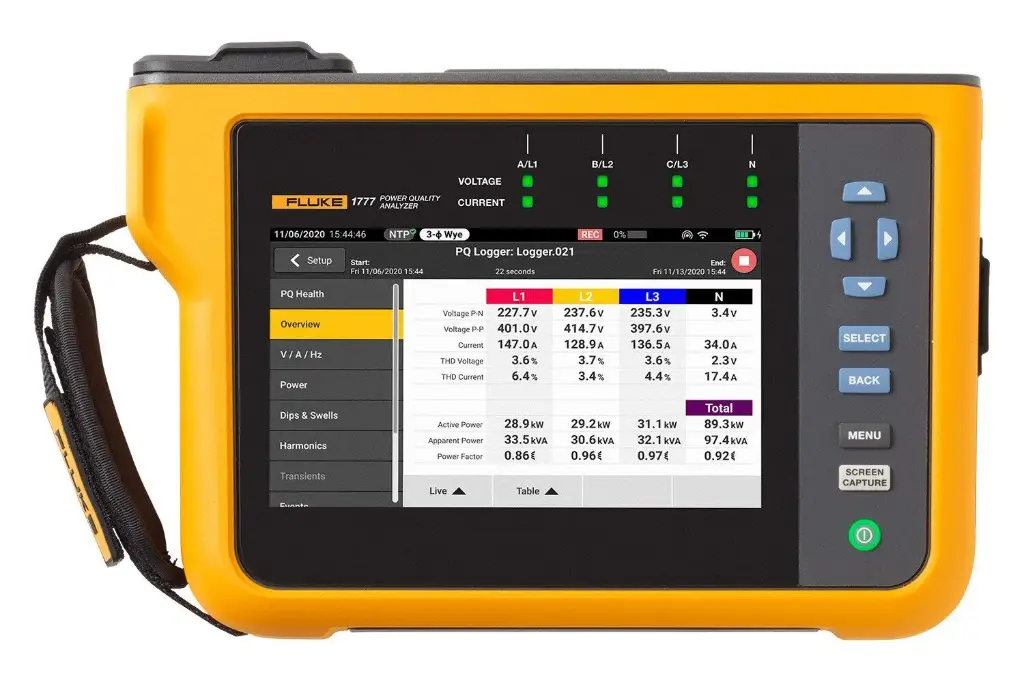 Fluke 1777/Basic Power Quality Analyzer (No probes)(FLUKE-1777/BASIC)