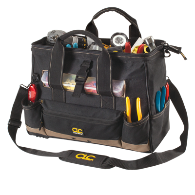 CLC 25 Pocket - 16" Tote Bag with Top Plastic Tray (1534)