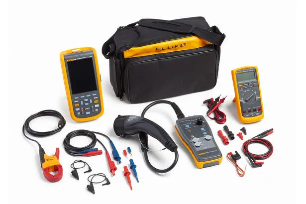 Fluke eMobility Tools Kit with FEV100 Test Adapter, 125B ScopeMeter®, 87V Multimeter and Test Leads (FLK-FEV100/TY1 KIT2) TEST ADAPTER EV CHARGING W/TYPE 1 PLUG, 125B, 87V, TL224, US