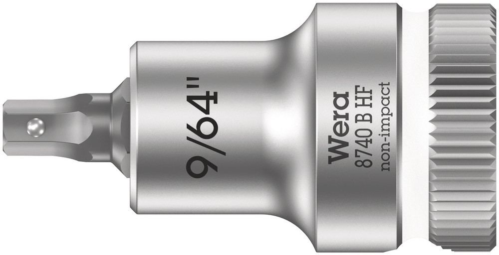 Wera 05003082001 8740 B HF Zyklop Bit Socket w/Holding Function, 3/8" Dr, 9/64" X 35 mm