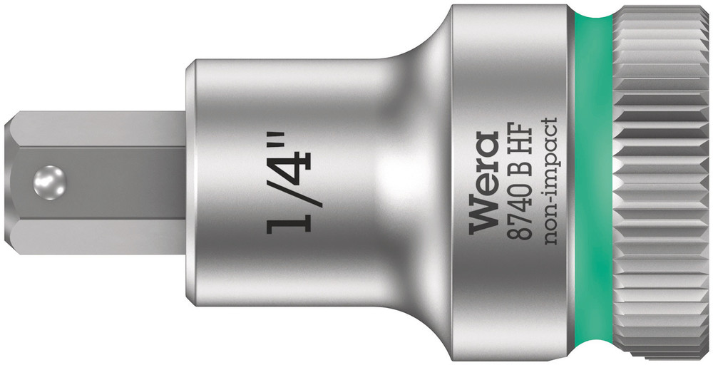 Wera 05003089001 8740 B HF Zyklop Bit Socket w/Holding Function, 3/8" Dr, 1/4" X 35 mm