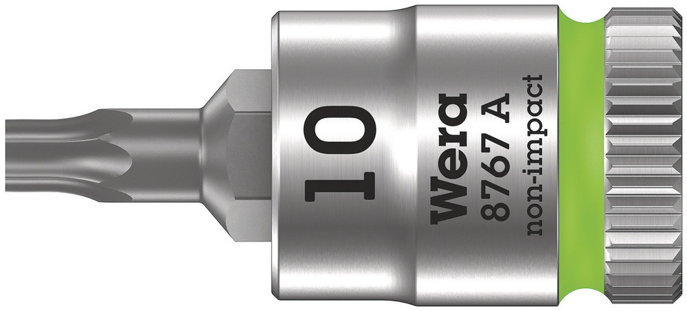 Wera 05003390001 8767 A TORX® Zyklop Bit Socket, 1/4" Dr, TX 10 X 28 mm