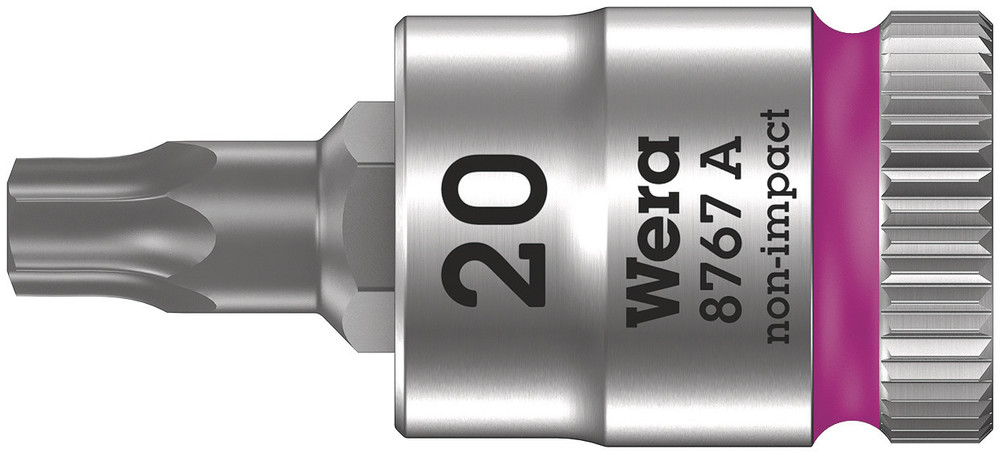 Wera 05003391001 8767 A TORX® Zyklop Bit Socket, 1/4" Dr, TX 20 X 28 mm
