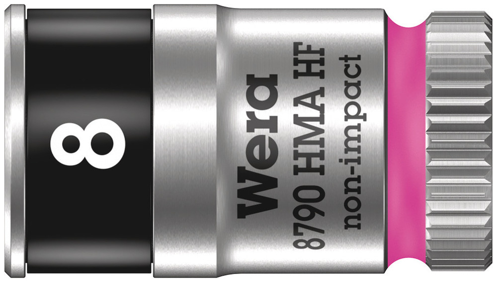 Wera 05003723001 8790 HMA HF Zyklop Socket With 1/4" Dr w/Holding Function, 8 X 23 mm