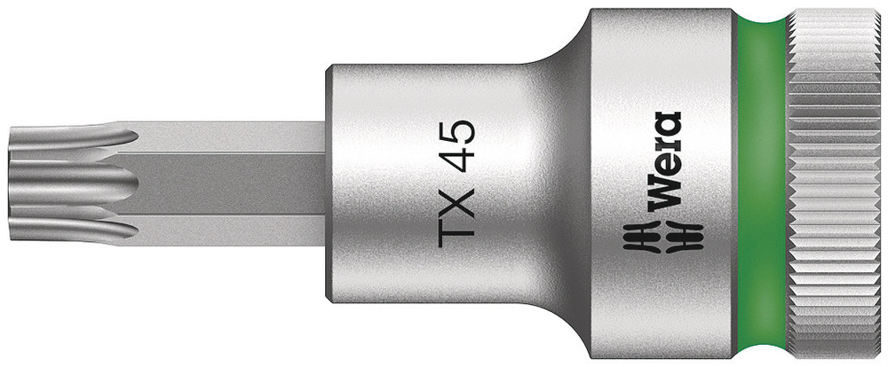 Wera 05003835001 8767 C HF TORX® Zyklop Bit Socket With 1/2" Dr w/Holding Function, TX 45 X 60 mm