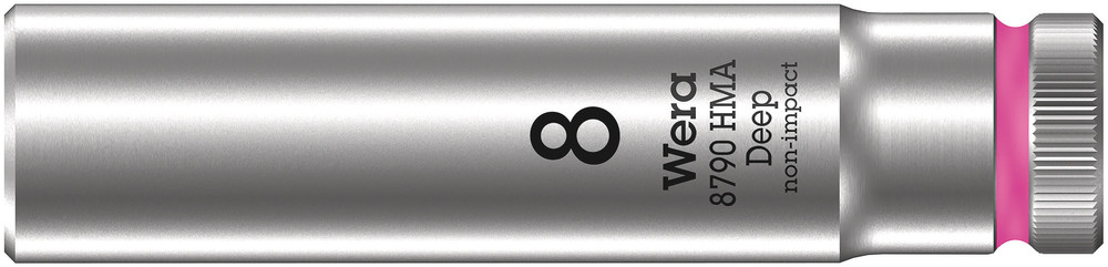 Wera 05004505001 8790 HMA Deep 1/4" Socket, 8 X 50 mm