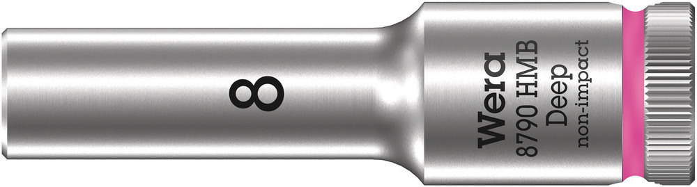Wera 05004530001 8790 HMB Deep 3/8" Socket, 8 X 64 mm