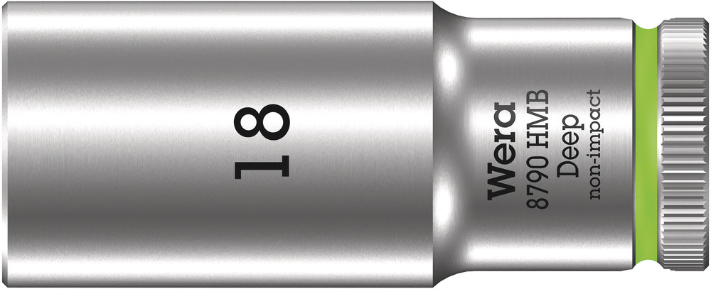 Wera 05004540001 8790 HMB Deep 3/8" Socket, 18 X 64 mm
