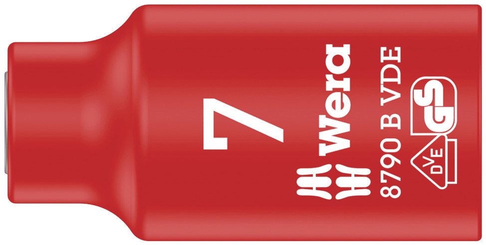 Wera 05004951001 8790 B VDE Zyklop 3/8" Socket, Insulated, 7 X 46 mm