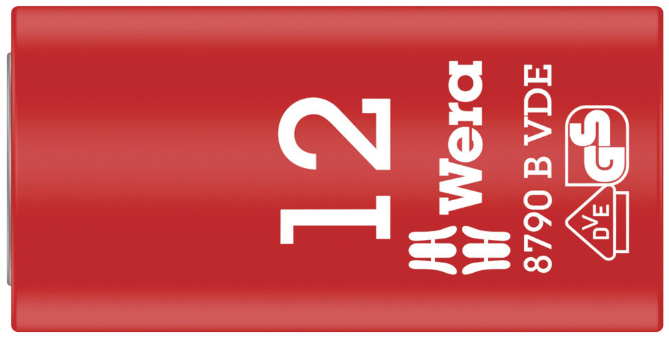 Wera 05004956001 8790 B VDE Zyklop 3/8" Socket, Insulated, 12 X 46 mm