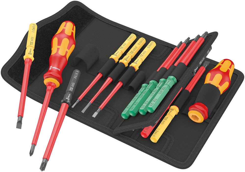 Wera Kraftform Kompakt VDE 17 Universal 1 Screwdriver Set, 17 Pc (05006611001)