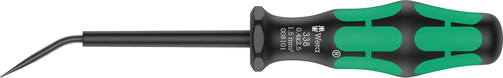 Wera 05008101001 338 Actuation Tool For Terminal Blocks (Spring Cages), 0.4 X 2.5 X 81 mm