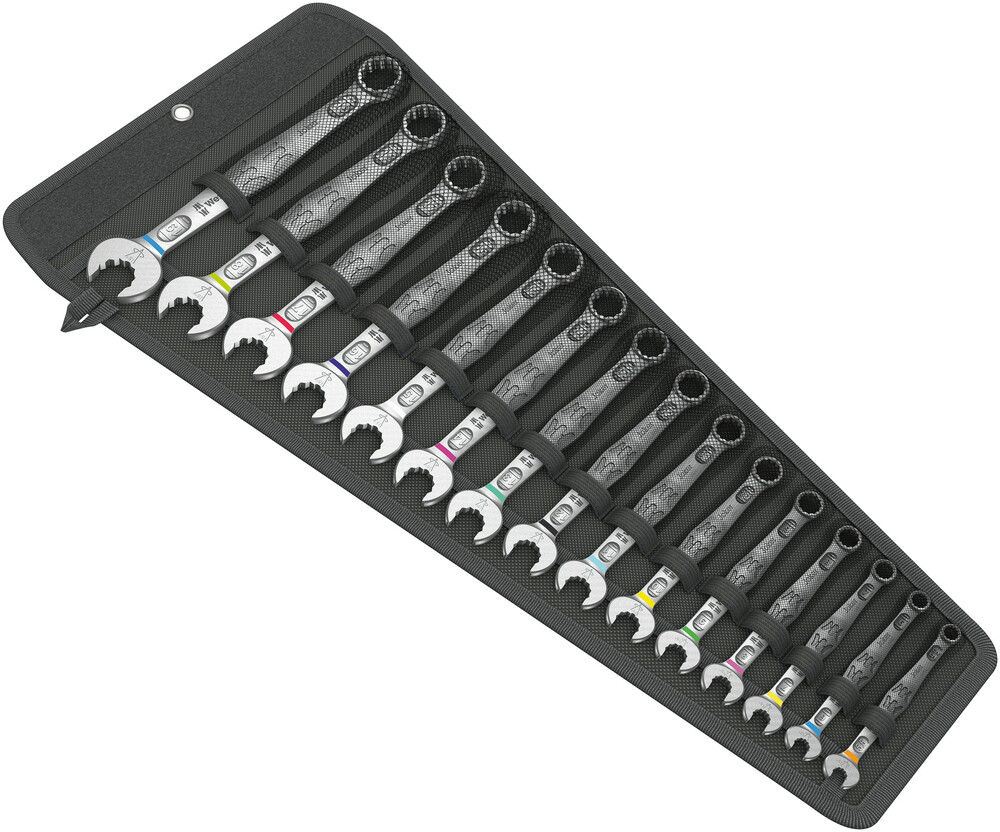 Wera 05020302001 6003 Joker 15 Set 1 Combination Wrench Set, 15 Pc