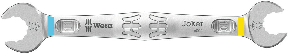 Wera 05020312001 6005 Joker Double Open-Ended Wrenches, 10 X 11 X 137.3 mm