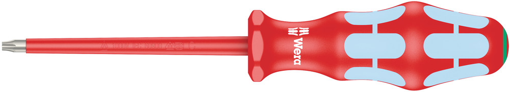 Wera 05022765001 3167 I VDE-Insulated TORX® Screwdriver, Stainless Steel, TX 25 X 100 mm