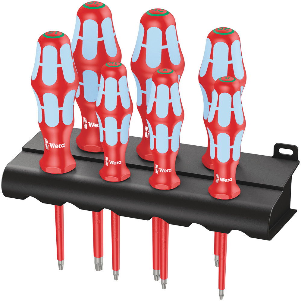 Wera 05022767001 3167 I/7 TORX® Screwdriver Set, Stainless and Rack, 7 Pc