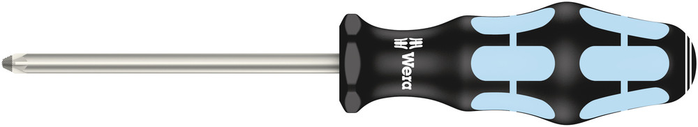 Wera 05032032001 3355 PZ Screwdriver For Pozidriv Screws, Stainless, PZ 2 X 100 mm