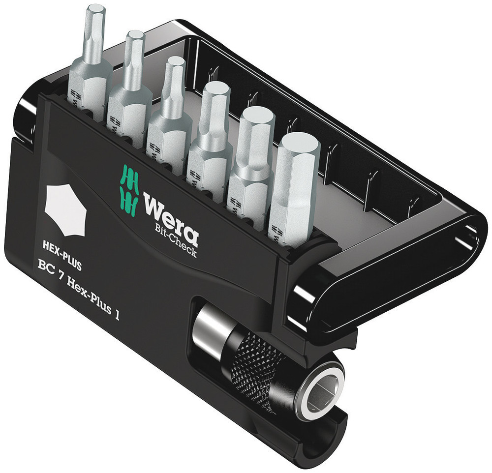 Wera 05056168001 Bit-Check 7 Hex-Plus 1, 7 Pc