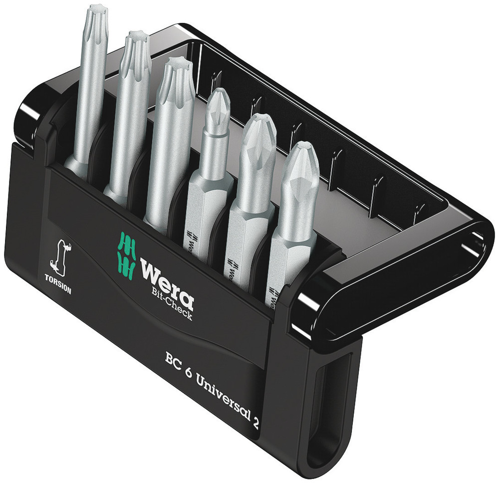 Wera 05056473001 Bit-Check 6 Universal 2, 6 Pc