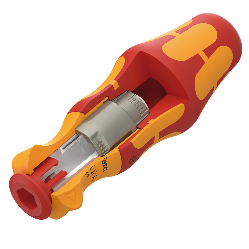 Wera 05057490001 837 I RA Kraftform Blade-Holding Handle With Ratchet Functionality, 9 X 115 mm