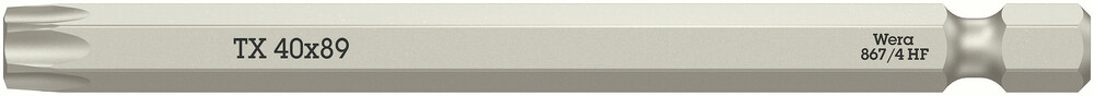 Wera 05060517001 867/4 TORX® HF Bits w/Holding Function, TX 40 X 89 mm