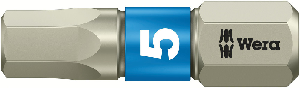 Wera 05071075001 3840/1 TS Bits, Stainless, 5 X 25 mm