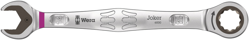 Wera 05073274001 6000 Joker Ratcheting Combination Wrenches, 14 X 188 mm