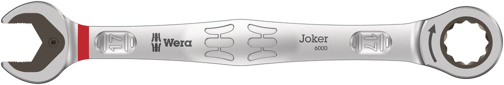 Wera 05073277001 6000 Joker Ratcheting Combination Wrenches, 17 X 224 mm