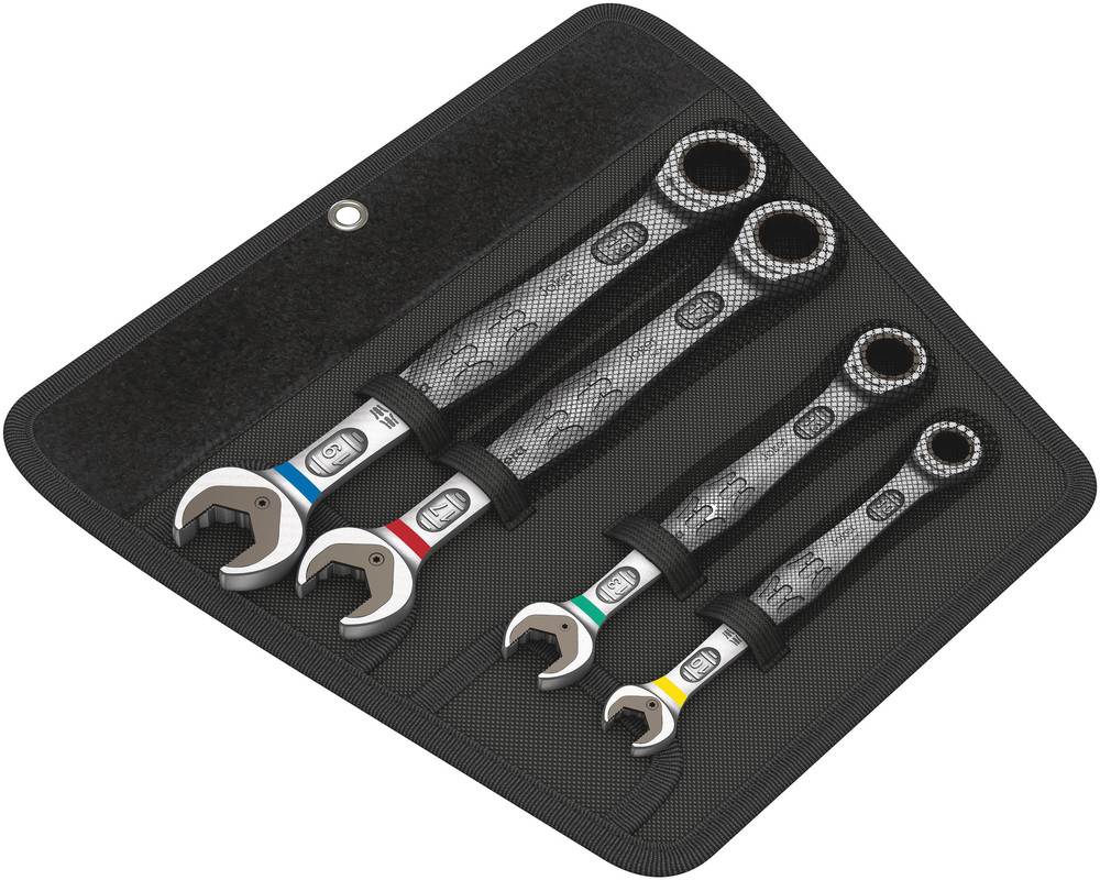 Wera 05073290001 6000 Joker 4 Set 1 Set of Ratcheting Combination Wrenches, 4 Pc