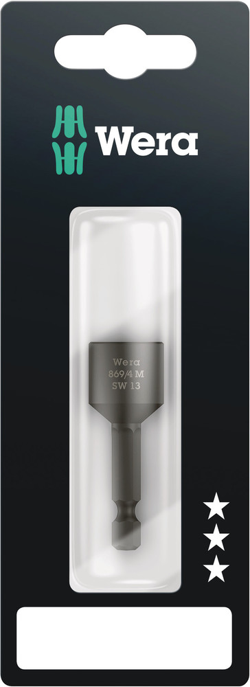 Wera 05073508001 869/4 M SB Nutsetters, Magnetic, 13 X 50 mm