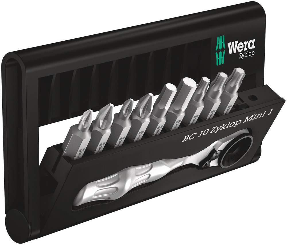 Wera 05073645001 Bit-Check 10 Zyklop MINI 1, 10 Pc