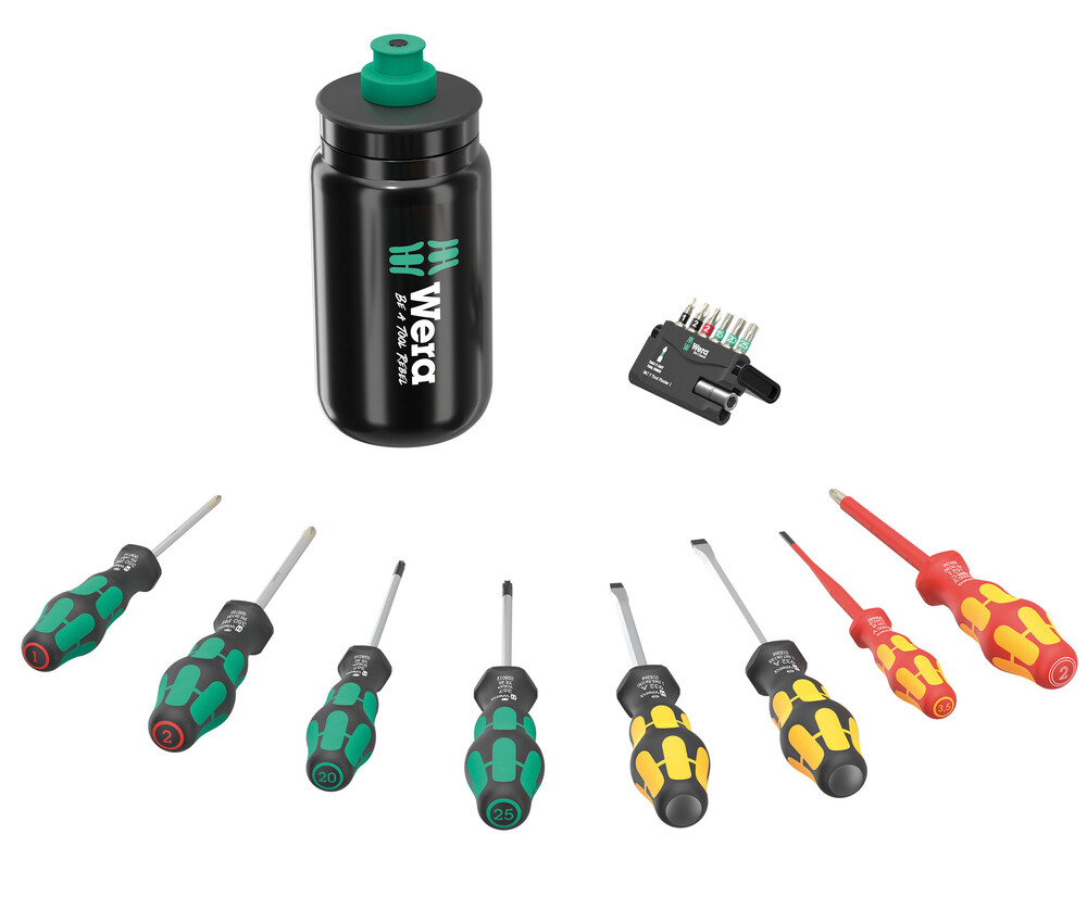 Wera 05100028001 9540 Kraftform XL Bottle Set, 17 Pc