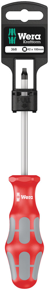 Wera 05100071001 368 SB Screwdriver For Square Socket Head Screws, # 2 X 100 mm
