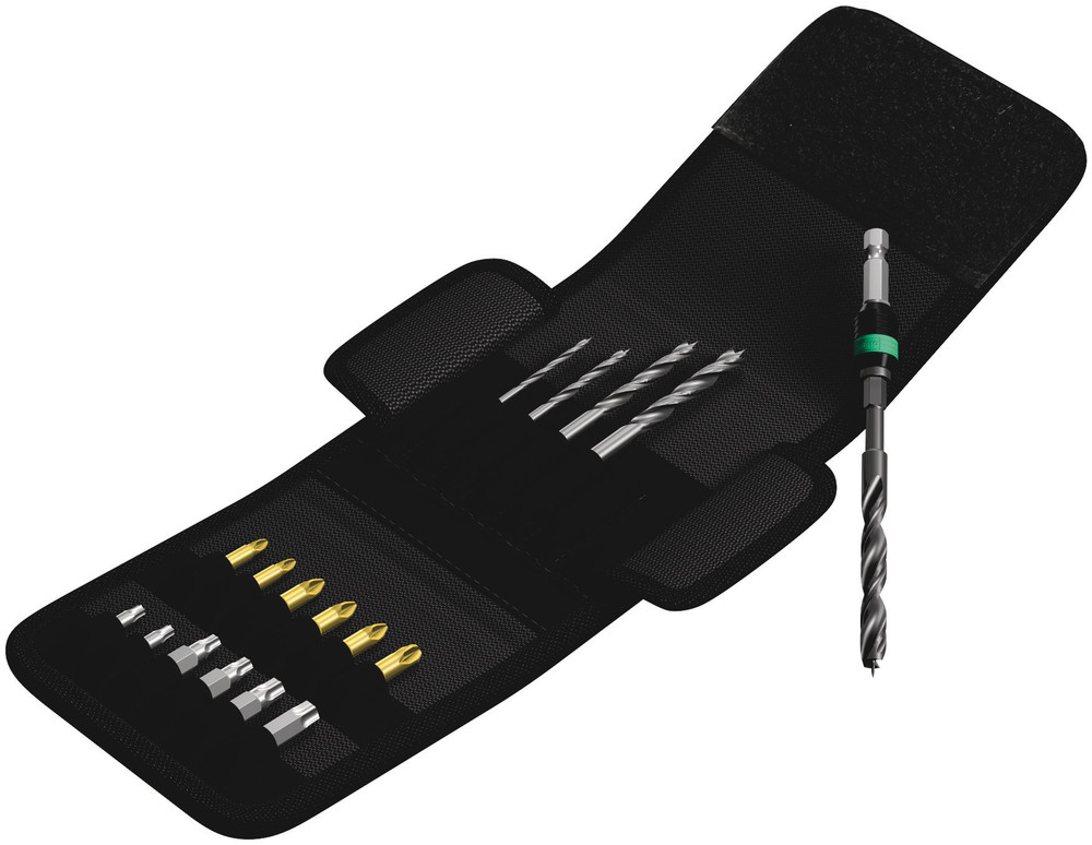 Wera 05104653001 849/855/867/18 Wood Twist Drill Bits and Bits Set, 18 Pc