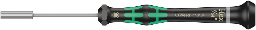 Wera 05118134001 2069 Nut Driver For Electronic Applications, 9/64" X 60 mm
