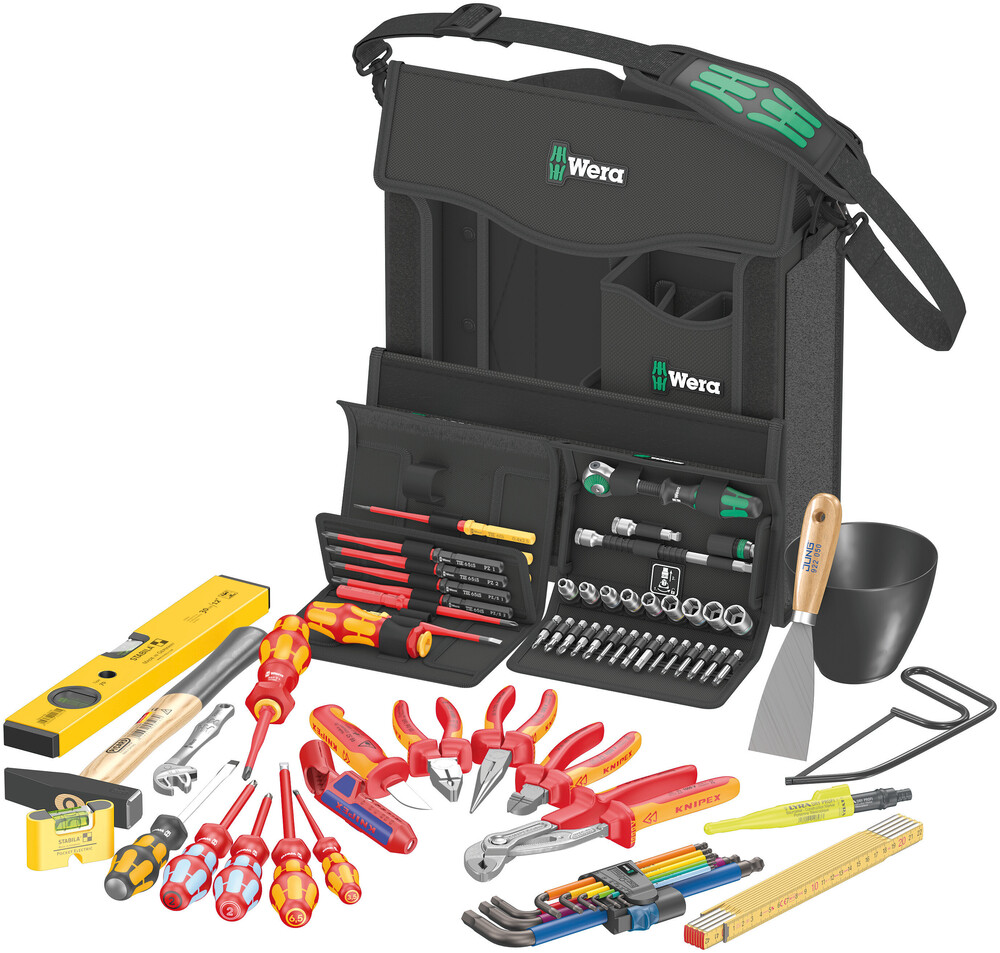 Wera 05134025001 Wera 2GO E 1 Tool Set For Electricians, 73 Pc