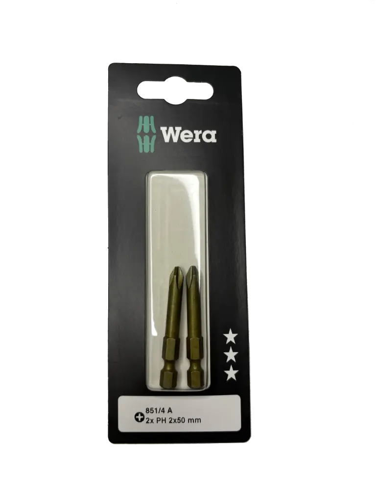 Wera 05136356001 851/4 A PH 2 X 50 mm SB (2 PCS)