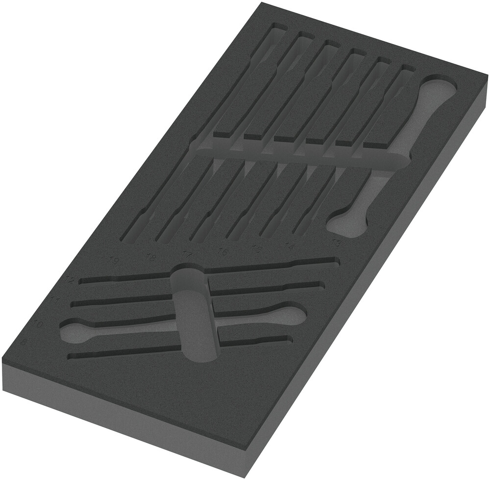 Wera 05137330001 9830 Foam Insert 6000 Joker Set 1, Empty, 172 X 30 X 392 mm