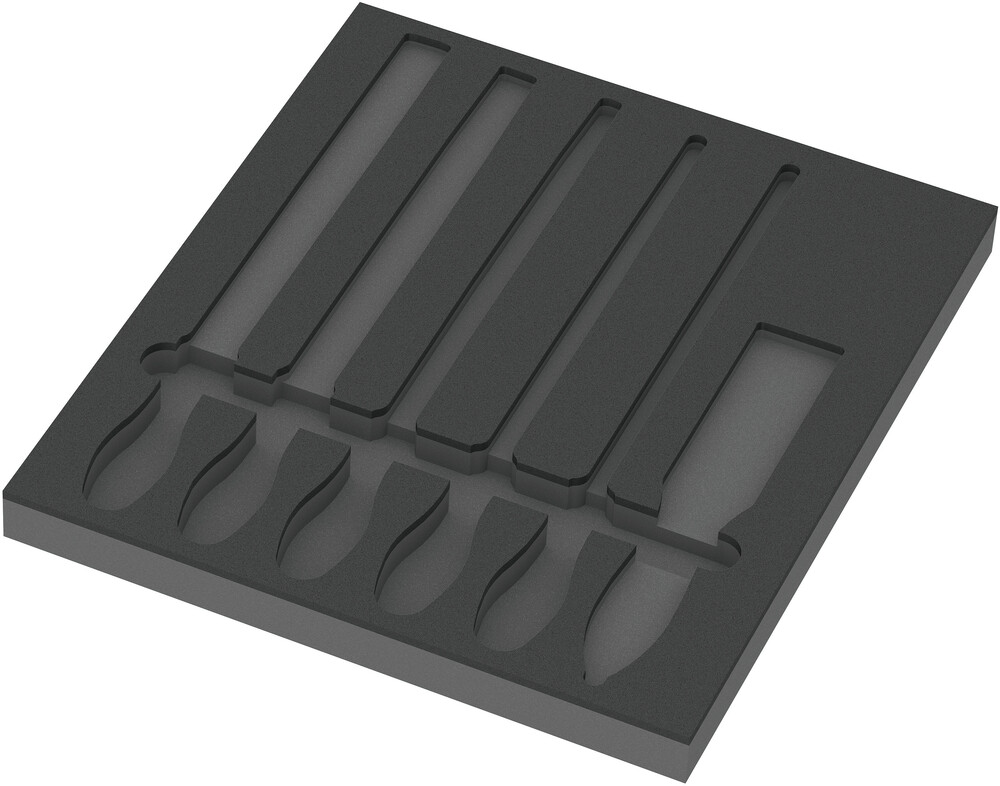 Wera 05137383001 9883 Foam Insert PFERD File Set 1, Empty, 344 X 30 X 392 mm