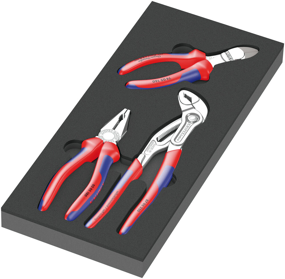 Wera 05150180001 9780 Foam Insert KNIPEX Pliers Set 1, 3 Pc