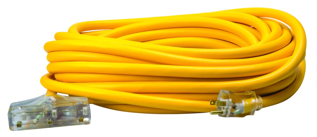 Southwire 100ft 10/3 SJEOOW Polar/Solar®  Three-Way Power Block (Yellow)