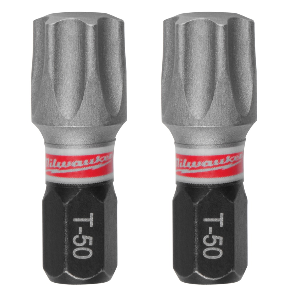 Milwaukee 48-32-4989 SHOCKWAVE™ 1" Impact TORX® T50 Insert Bits (2 PK)