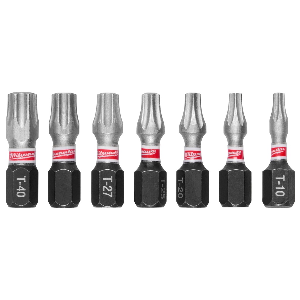 Milwaukee 48-32-4615 7PC SHOCKWAVE™ Impact Duty TORX® 1” Insert Bit Set