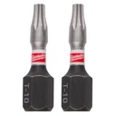 Milwaukee 48-32-4427 SHOCKWAVE™ Impact TORX® T10 Insert Bits (2 PK)